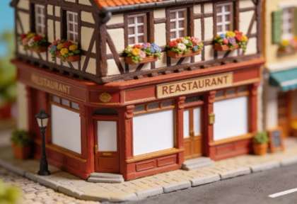 Alt Cochem – Miniatur-Diorama, Front