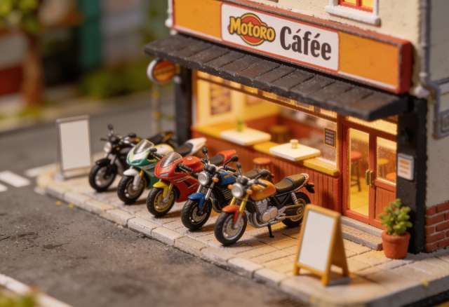 Töff-Töff – Miniatur-Diorama, Vorplatz