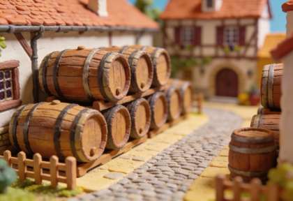 Weingut Willi Ostermann – Miniatur-Diorama, Hof