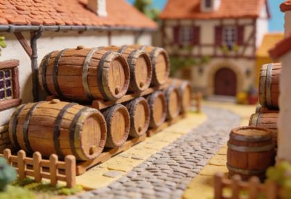 Weingut Willi Ostermann – Miniatur-Diorama, Hof