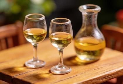 Weingut Haxel & Rieslingstub'n – Miniatur-Diorama, Detail Riesling