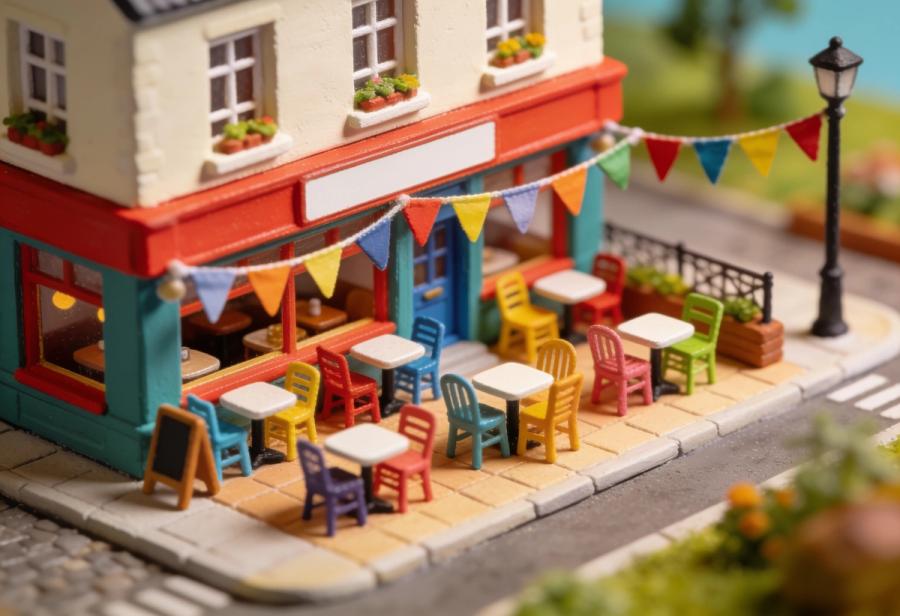 Chapeau Claque – Miniatur-Diorama, Totale