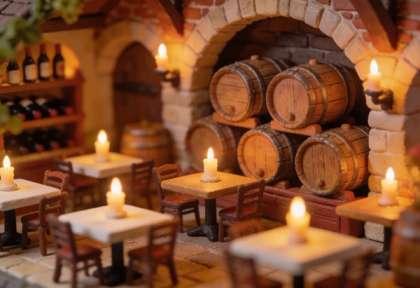 Hotel zur Weinhexe – Miniatur-Diorama, Keller