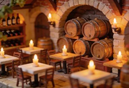 Hotel zur Weinhexe – Miniatur-Diorama, Keller