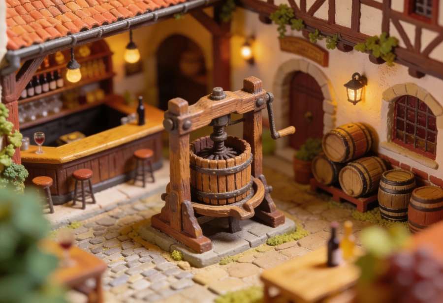 Zum Weingutsmuseum – Miniatur-Diorama, Totale