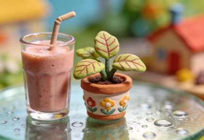 Café Zoe – Miniatur-Diorama, Detail