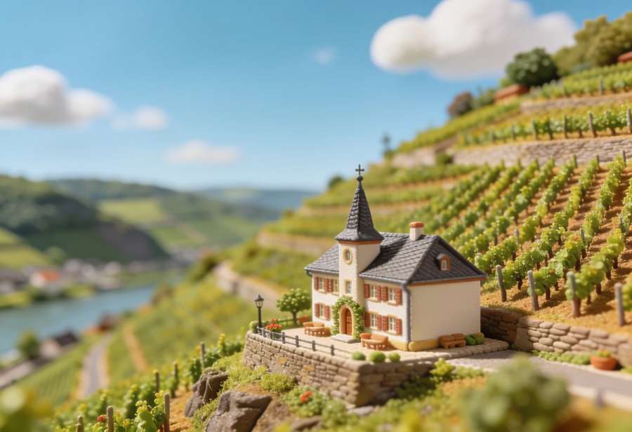 Ferienweingut Rudi Steuer – Miniatur-Diorama, Totale