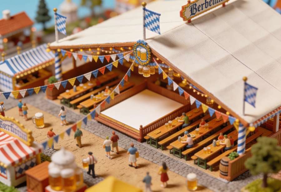 Oktoberfest Cochem – Miniatur-Diorama, Totale