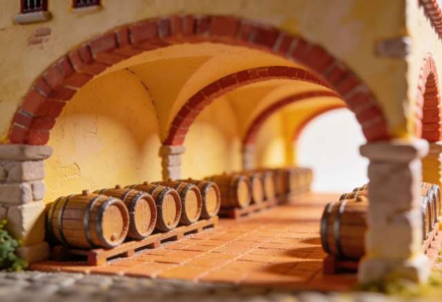 Bacchus Keller – Miniatur-Diorama, Gewölbe