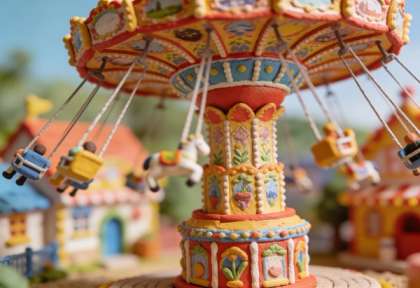 Kirmes Cond – Miniatur-Diorama, Detail