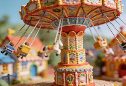 Kirmes Cond – Miniatur-Diorama, Detail