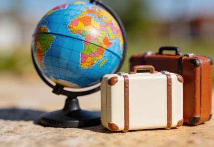 Alltours Reisecenter – Miniatur-Diorama, Detail Globus