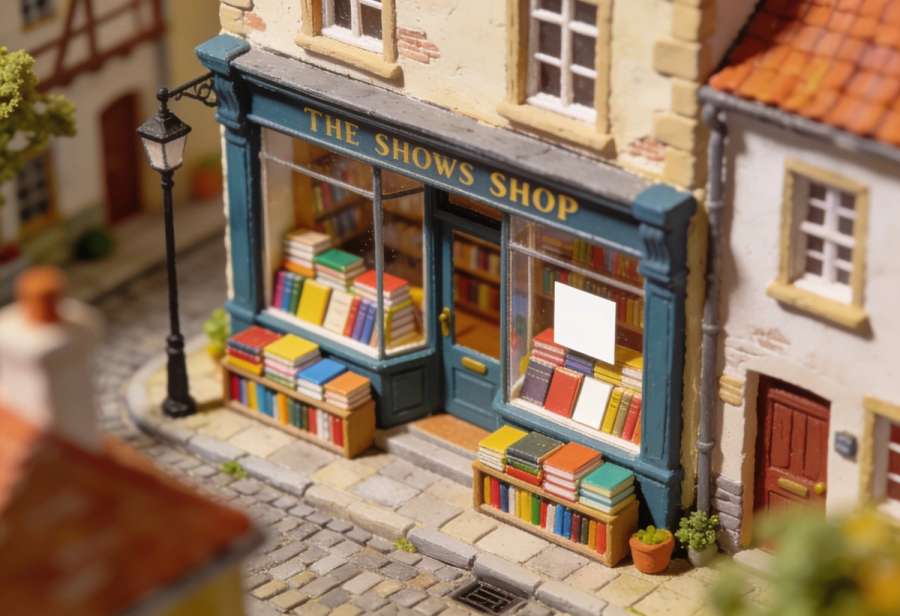 Buchhandlung Layaa-Laulhé – Miniatur-Diorama, Totale