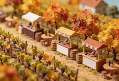 Federweißenfest Cochem – Miniatur-Diorama, Totale