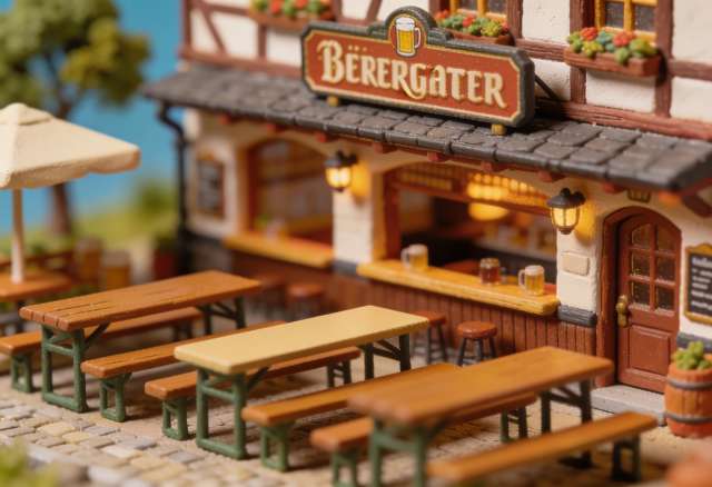 Zum Warsteiner Sepp – Miniatur-Diorama, Garten