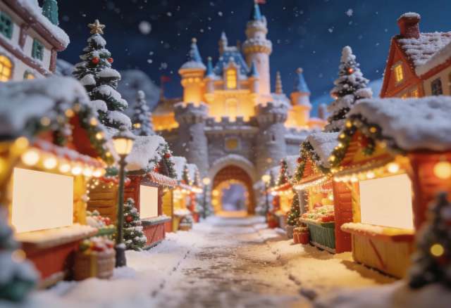 Burgweihnacht Reichsburg – Miniatur-Diorama, Gegenperspektive