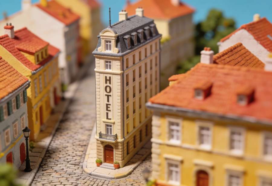 Hotel-Restaurant Lohspeicher – Miniatur-Diorama, Gasse
