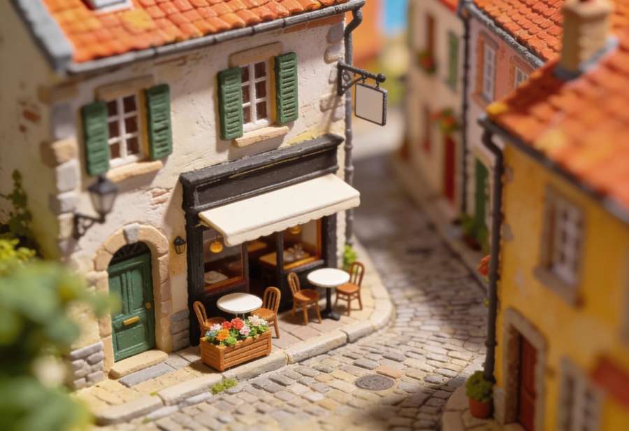 Café Luy – Miniatur-Diorama, Totale