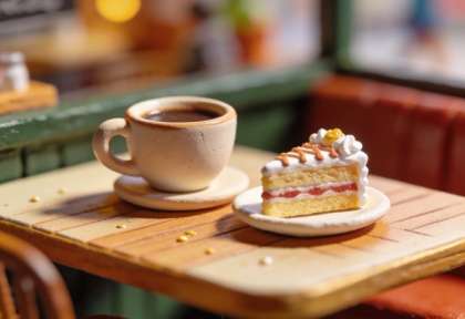 Rathaus-Café Rünz – Miniatur-Diorama, Detail