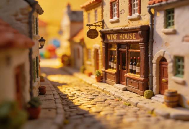Weinhaus Gräfen – Miniatur-Diorama, Gasse