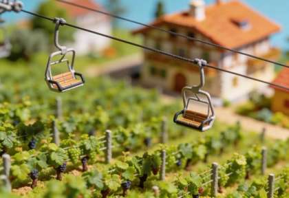 Cochemer Sesselbahn – Miniatur-Diorama, Nahansicht