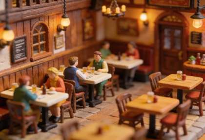 Balduinstuben – Miniatur-Diorama, Innen