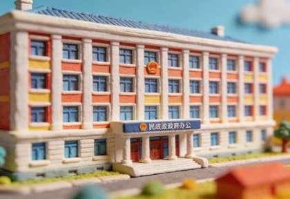 Kreisverwaltung – Miniatur-Diorama, Fassade
