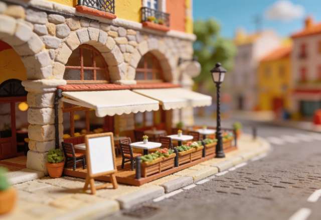 Am Balduinstor – Miniatur-Diorama, Torblick