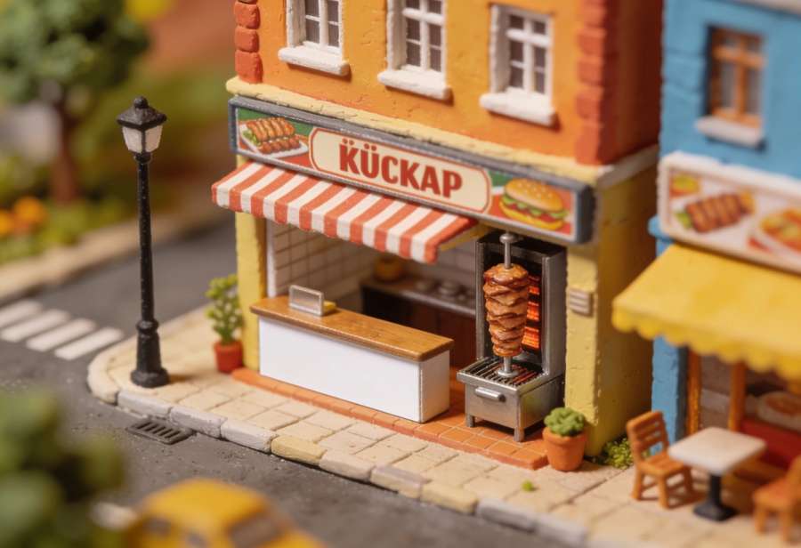 GONCO Kebap – Miniatur-Diorama, Totale