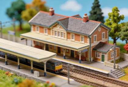Bahnhof Cochem – Miniatur-Diorama, Nahansicht