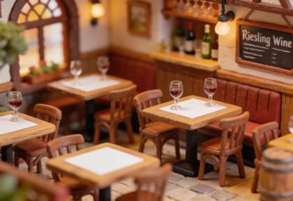 Weingut Haxel & Rieslingstub'n – Miniatur-Diorama, Stube