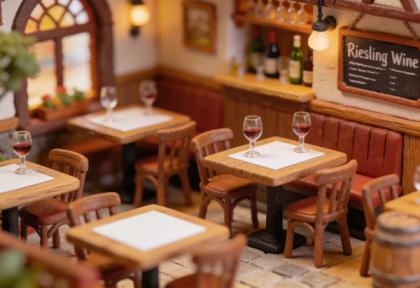 Weingut Haxel & Rieslingstub'n – Miniatur-Diorama, Stube