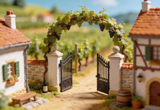 Weingut Willi Ostermann – Miniatur-Diorama, Tor