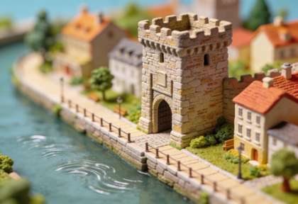 Martinstor – Miniatur-Diorama, Nahansicht
