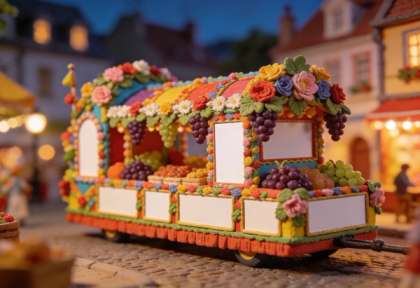 Heimat- und Weinfest – Miniatur-Diorama, Stände
