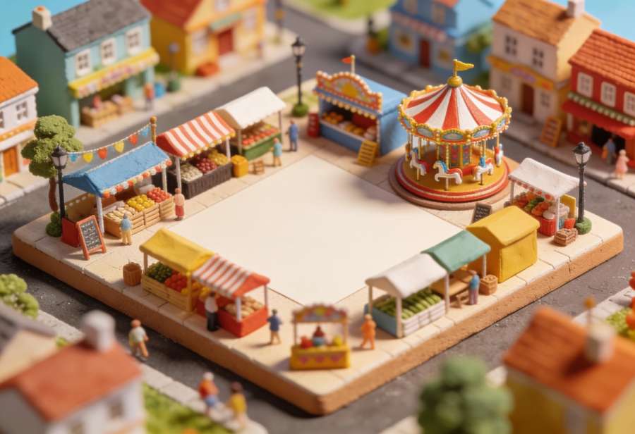 Johannismarkt Cochem – Miniatur-Diorama, Totale
