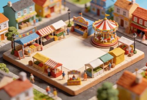 Johannismarkt Cochem – Miniatur-Diorama, Totale