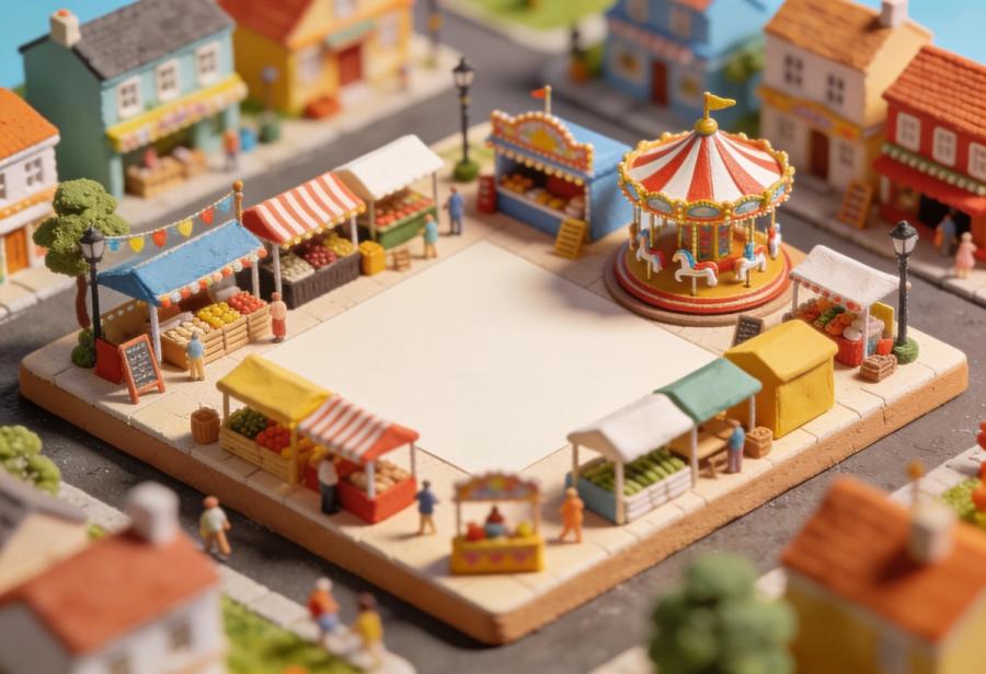 Johannismarkt Cochem – Miniatur-Diorama, Totale