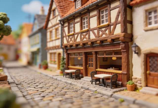 Alt Cochem – Miniatur-Diorama, Gasse