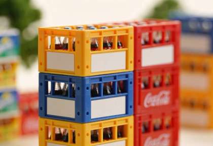 REWE Getränkemarkt – Miniatur-Diorama, Detail Kiste