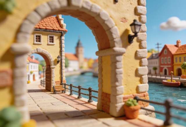 Martinstor – Miniatur-Diorama, Durchblick