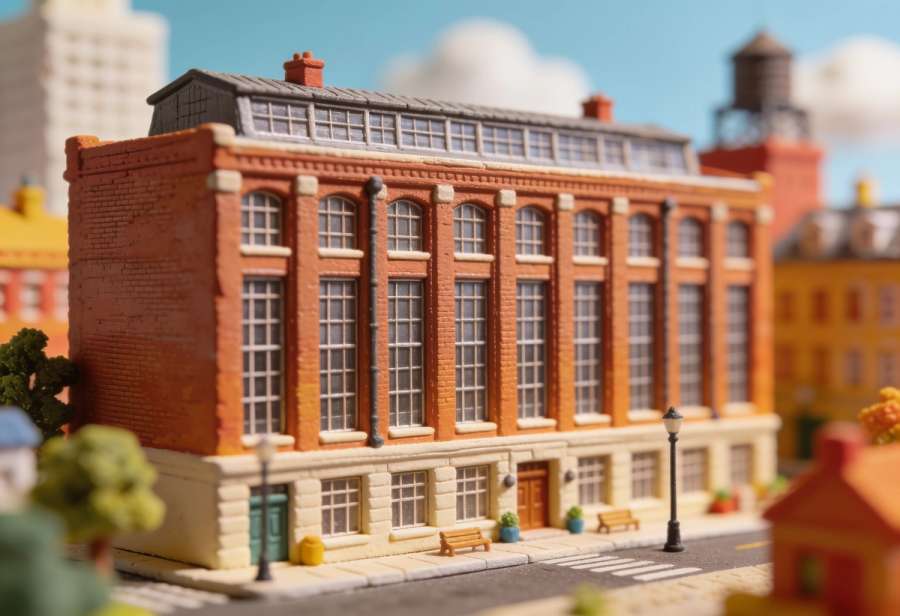 Hotel-Restaurant Lohspeicher – Miniatur-Diorama, Fassade