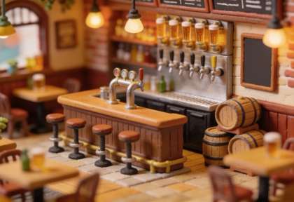 Zum Warsteiner Sepp – Miniatur-Diorama, Innen