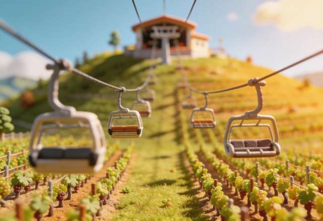 Cochemer Sesselbahn – Miniatur-Diorama, Talblick