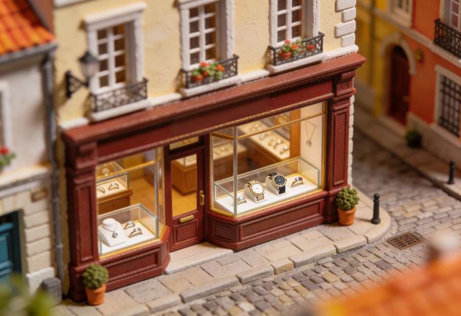 m4u – Schmuck Knieper – Miniatur-Diorama, Totale