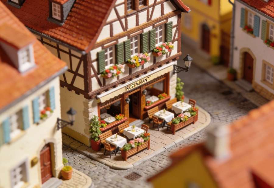 Alt Cochem – Miniatur-Diorama, Totale
