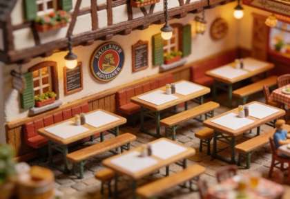 Stumbergers – Miniatur-Diorama, Innen