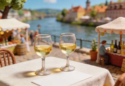 Weinlagenfest Cond – Miniatur-Diorama, Detail