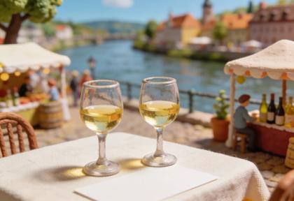 Weinlagenfest Cond – Miniatur-Diorama, Detail