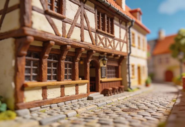 Gute Quelle – Miniatur-Diorama, Gasse